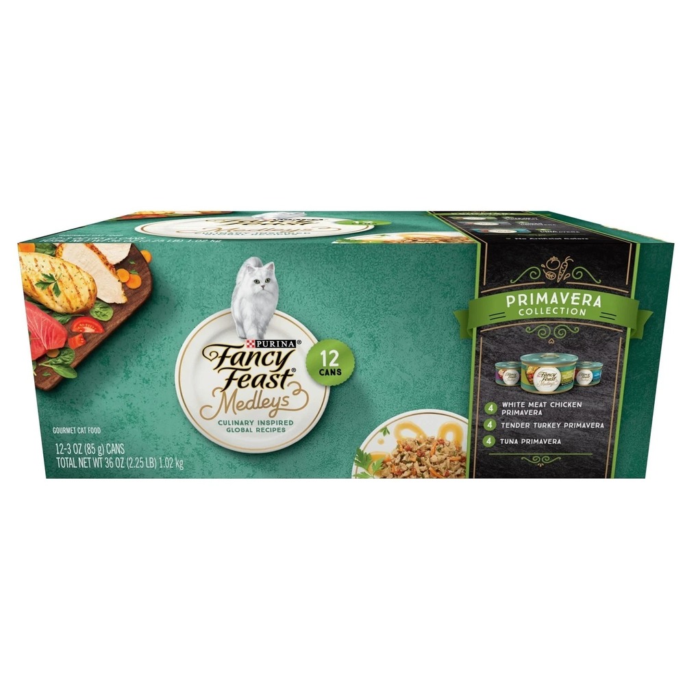 Purina Fancy Feast Wet Cat Food Variety Pack, Medleys Primavera Collection  2...